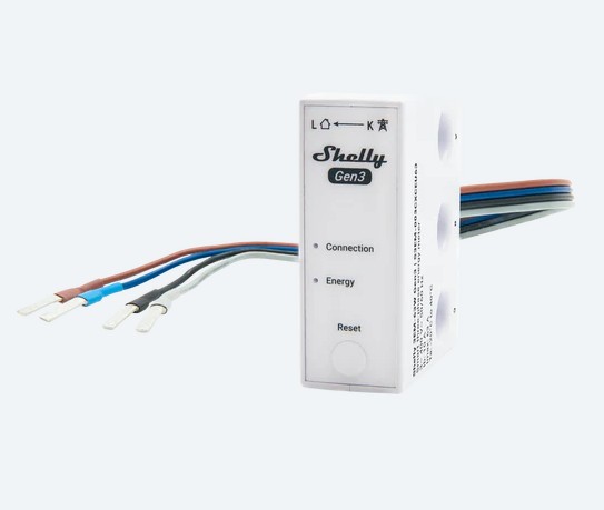 medidor de energía con cables para sistema trifásico con Wi-Fi, MQTT, HTTP y WebSocket con TLS.